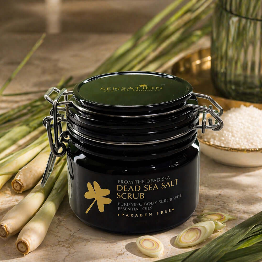 Dead Sea Salt Body Scrub Sensation 350g with natural ingredients