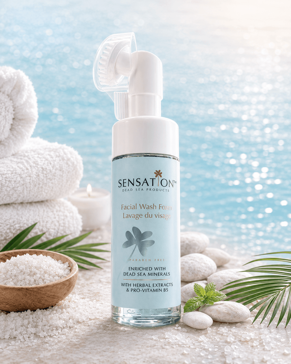 Sensation Facial Wash Foam 130ml facial wash with Dead Sea minerals