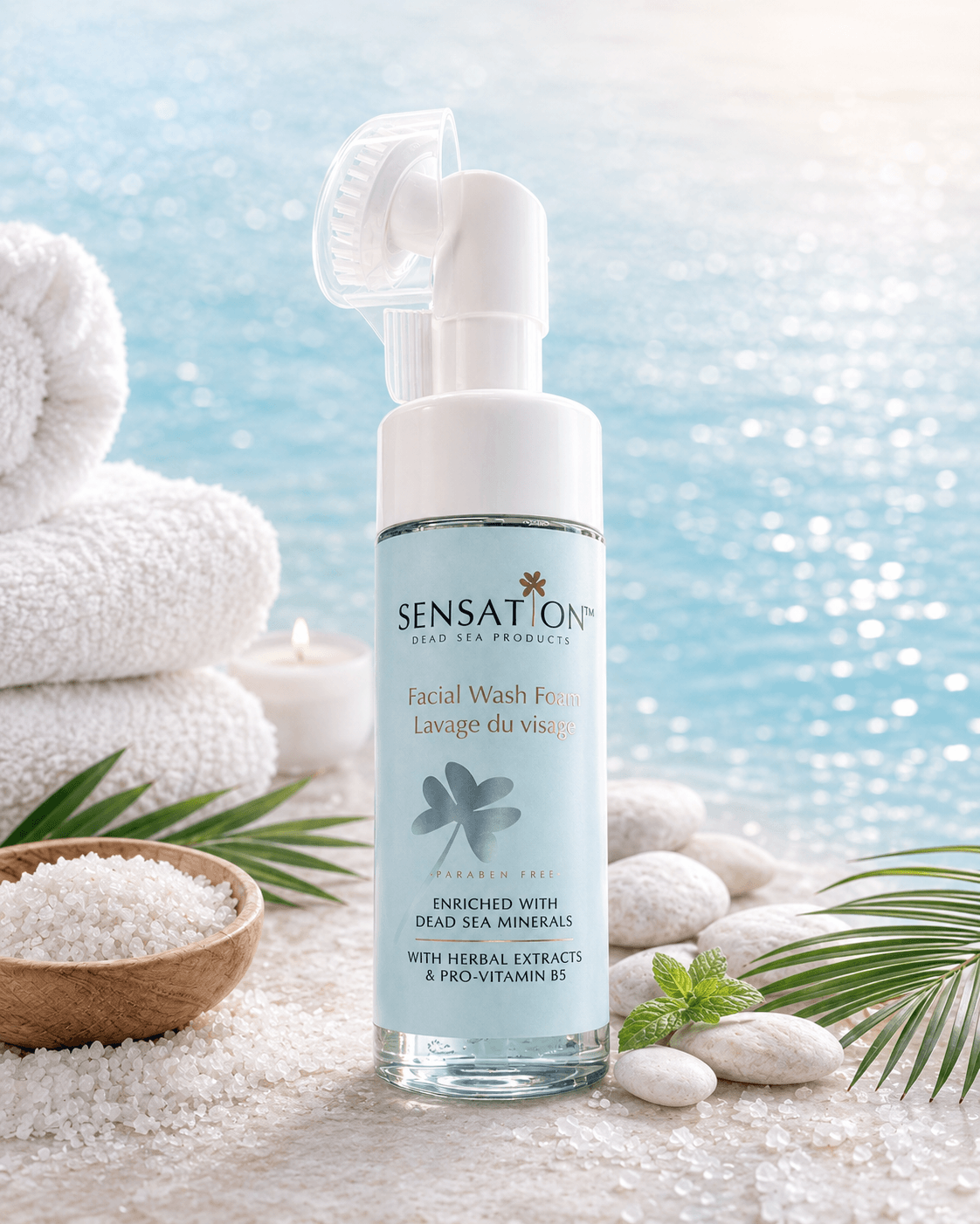 Sensation Facial Wash Foam 130ml facial wash with Dead Sea minerals