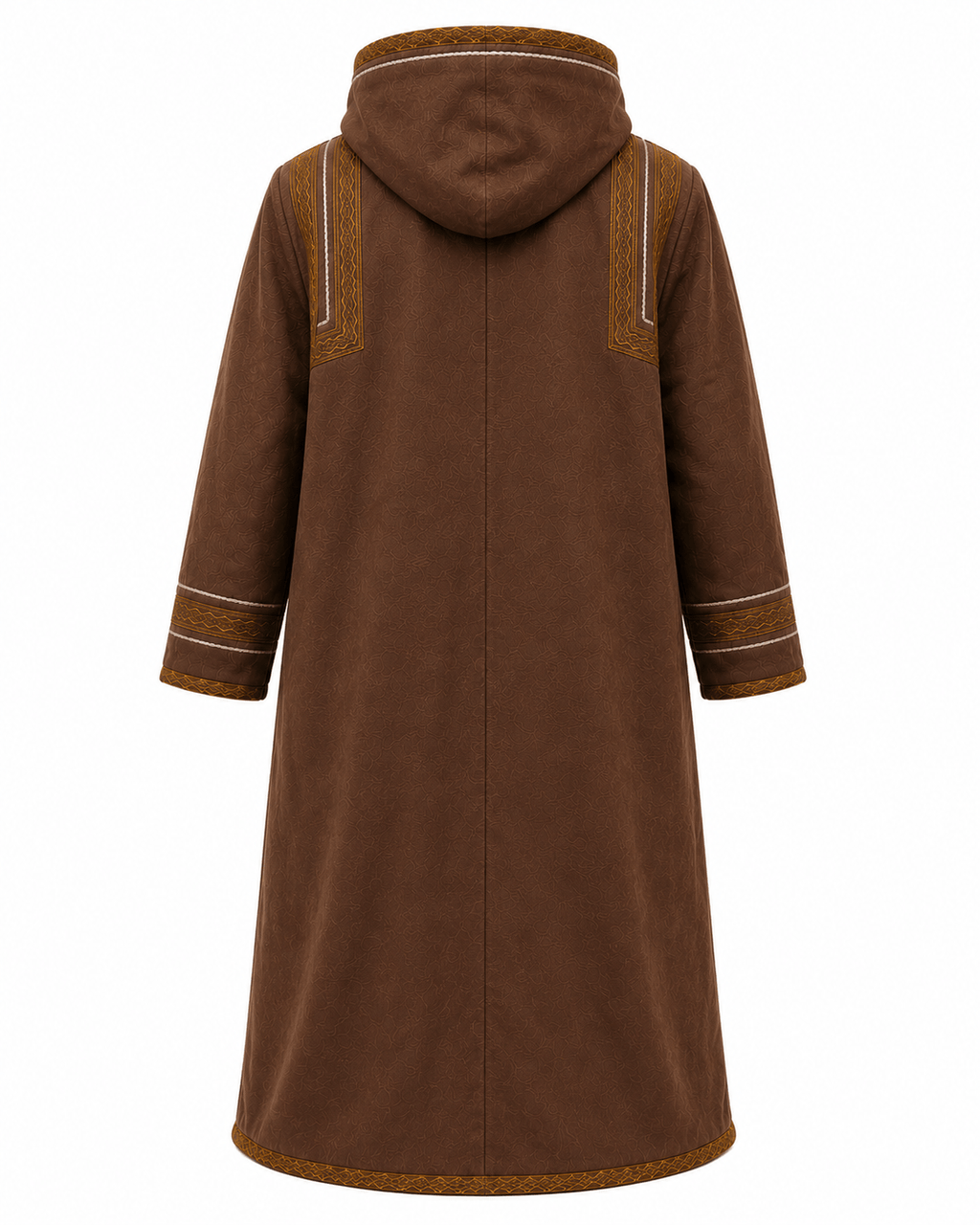 Mens Traditional Jordanian Farwa Winter Coat with soft artificial fur lining inside
