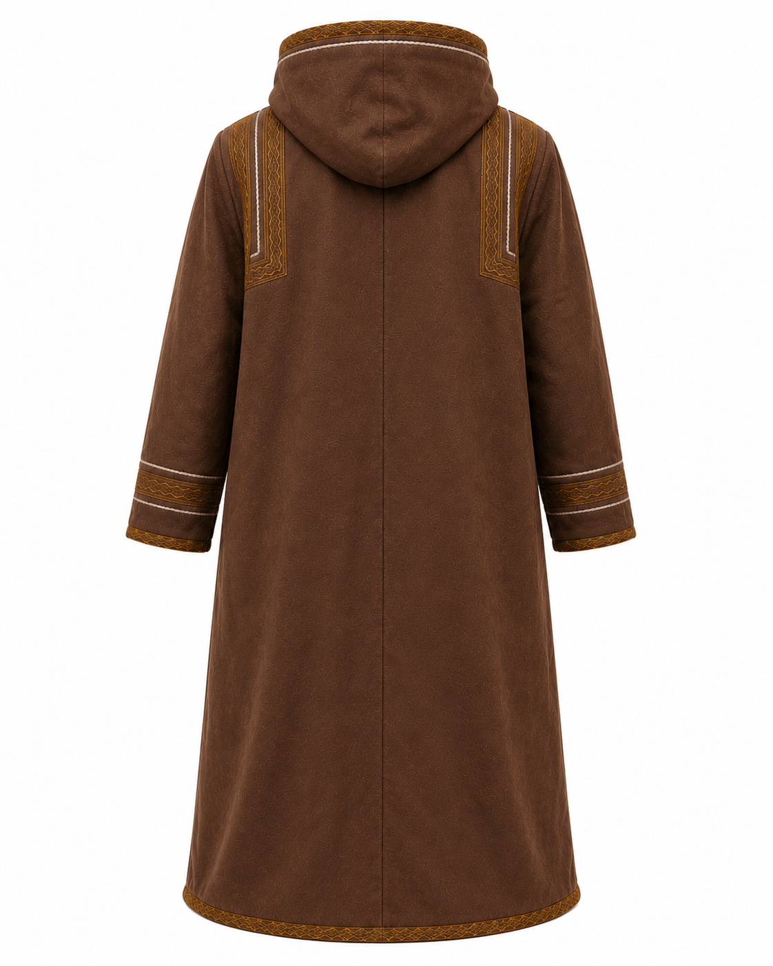 Mens Traditional Jordanian Farwa Winter Coat with soft artificial fur lining inside