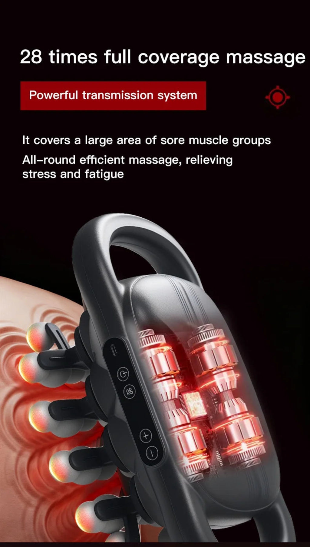 RelaxPro 16-Head Percussion Massage Gun