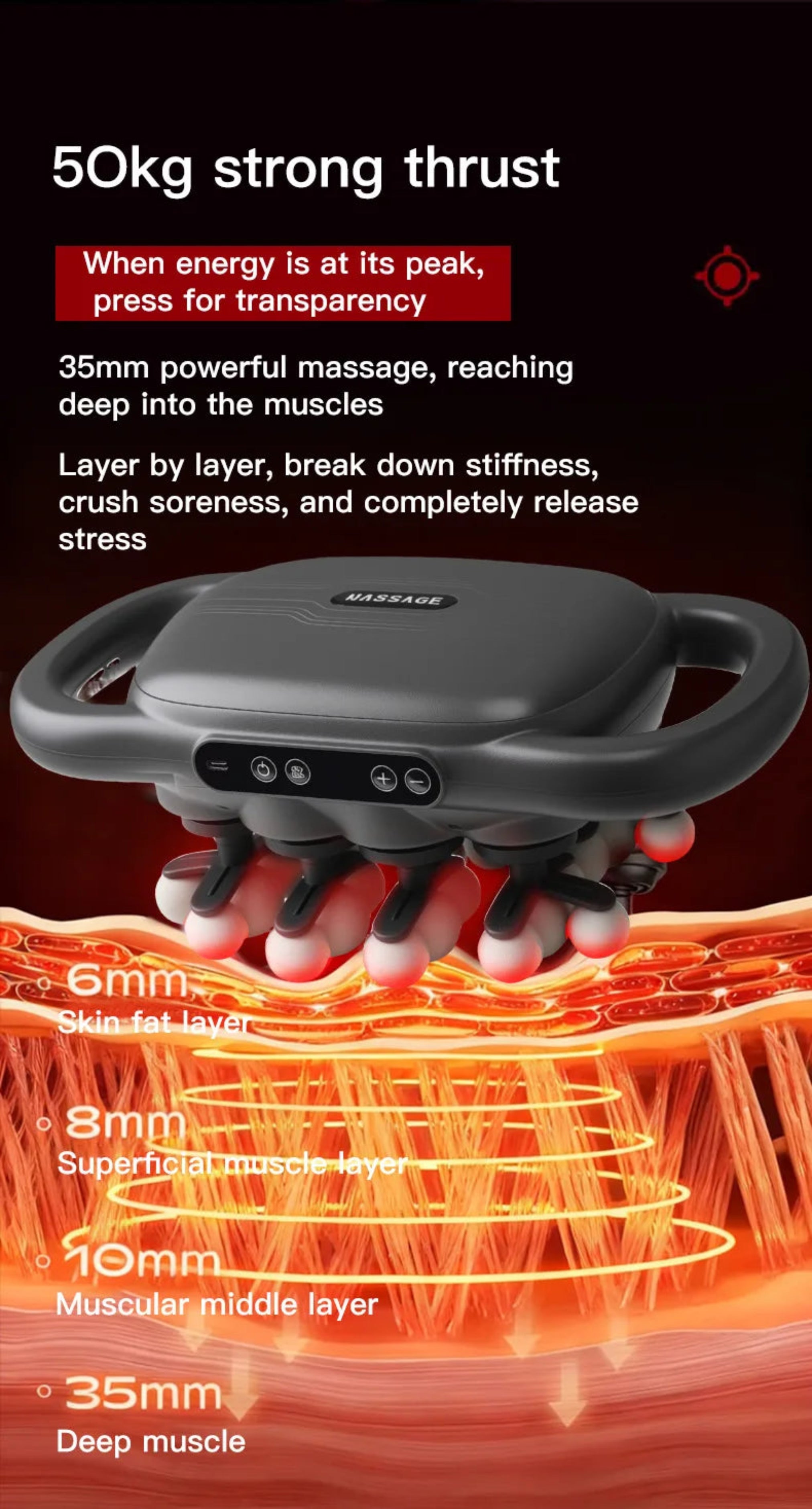 RelaxPro 16-Head Percussion Massage Gun