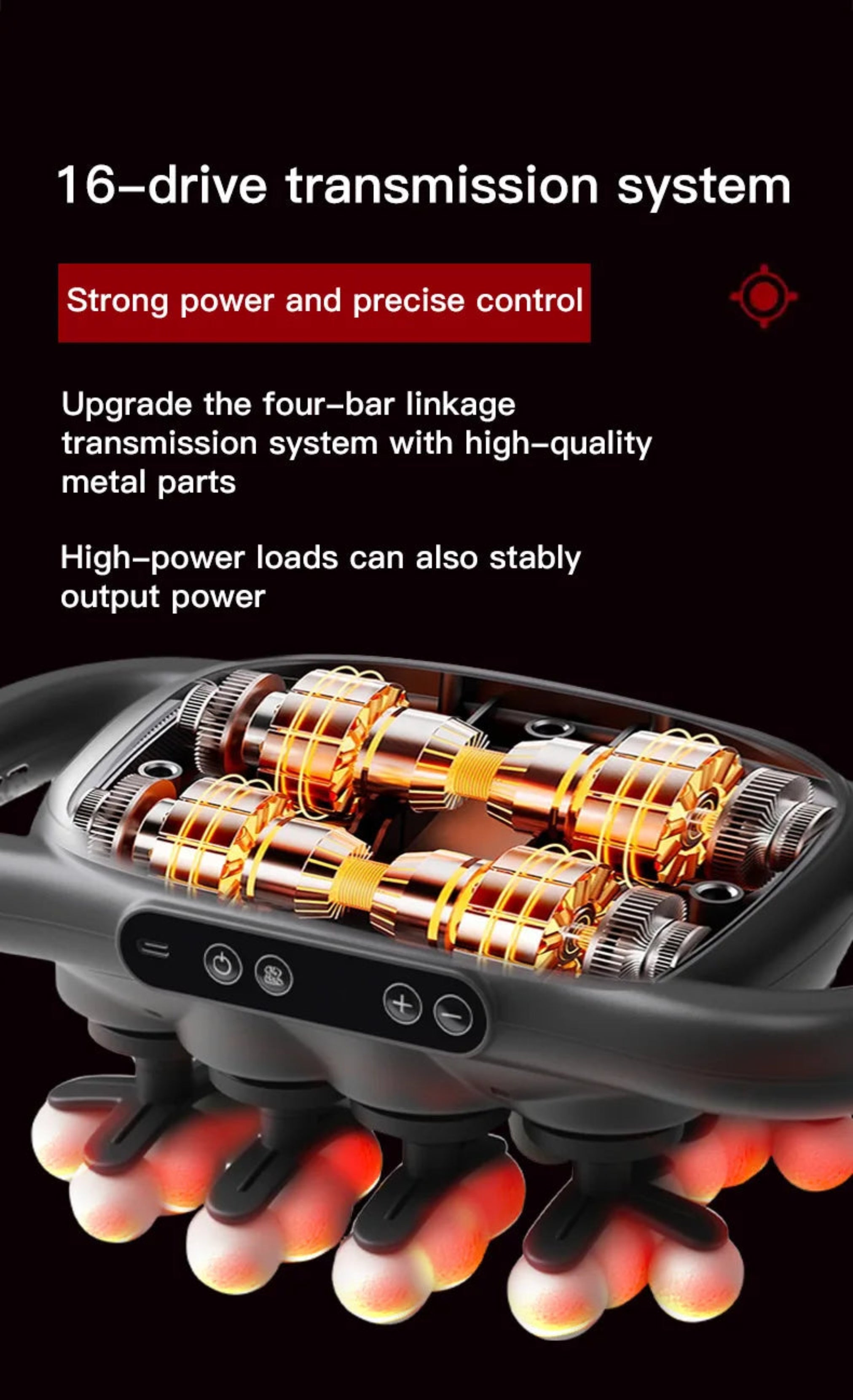 RelaxPro 16-Head Percussion Massage Gun
