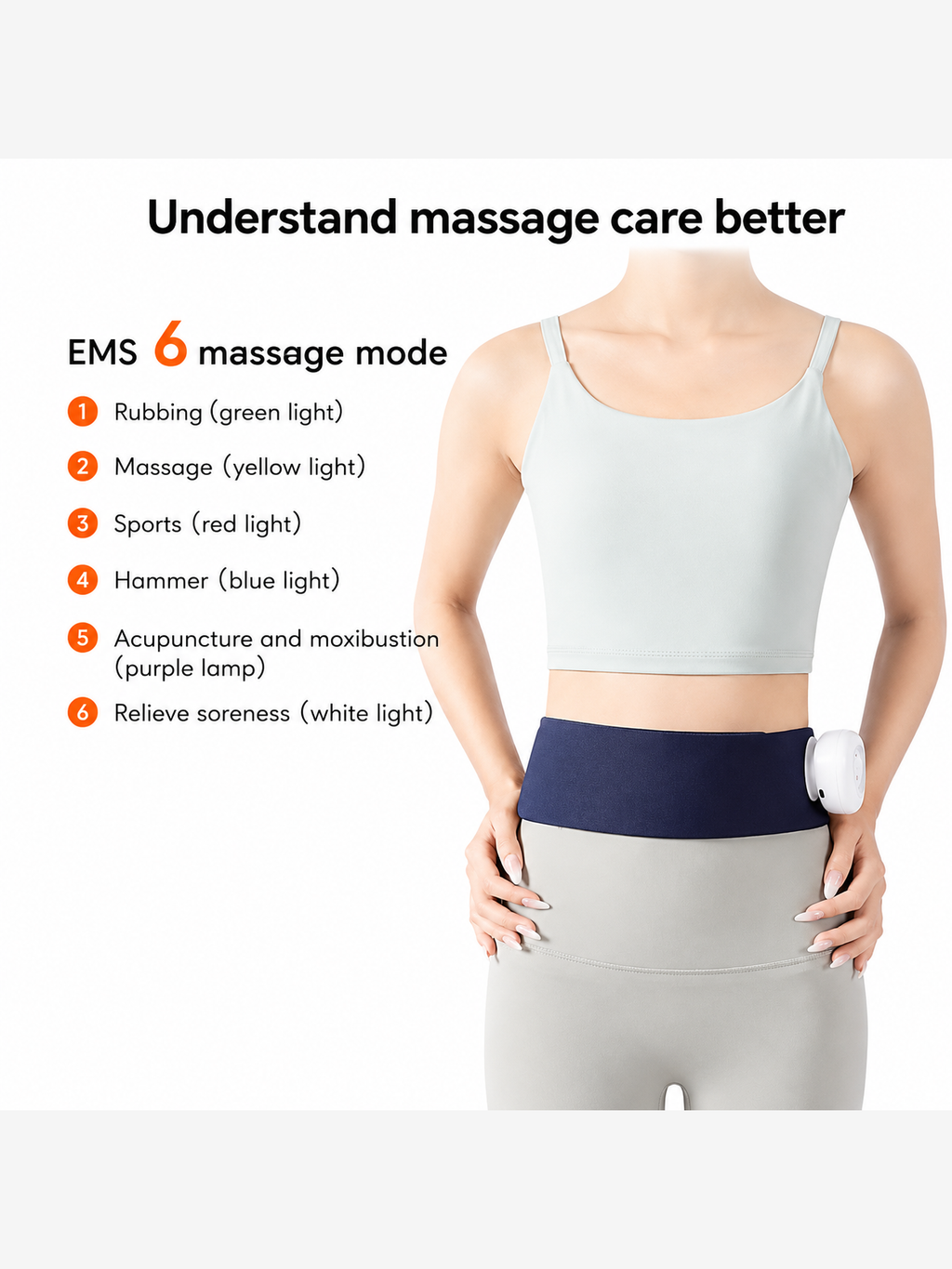 حزام تدليك حراري EMS