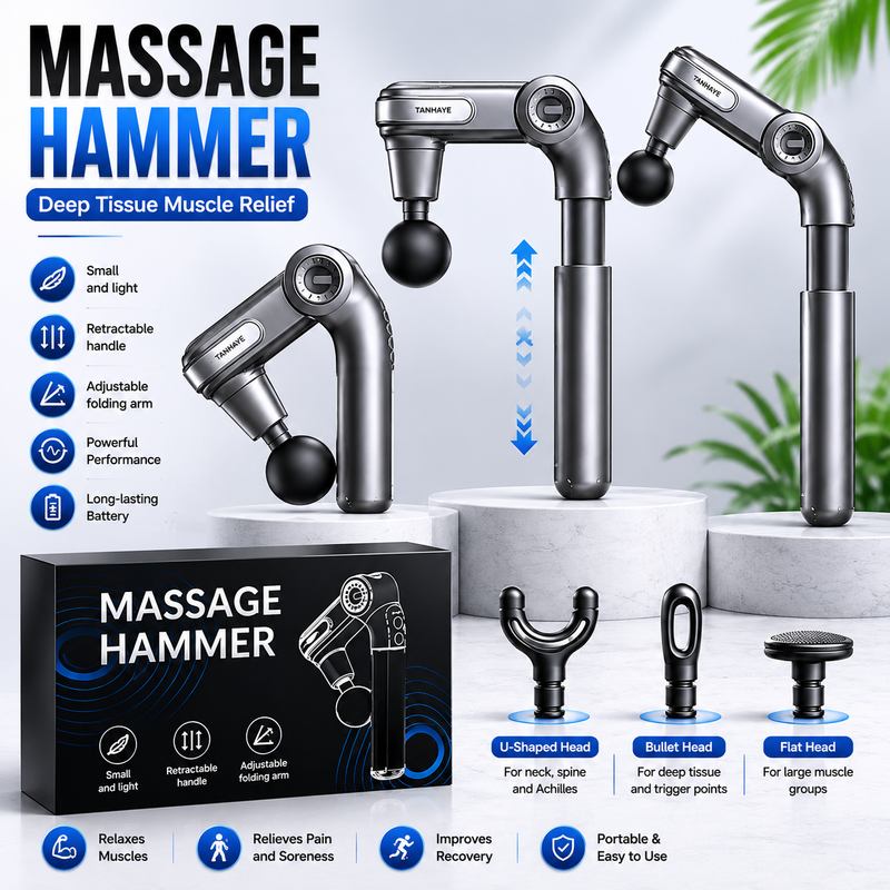 Foldable Deep Tissue Massage Hammer