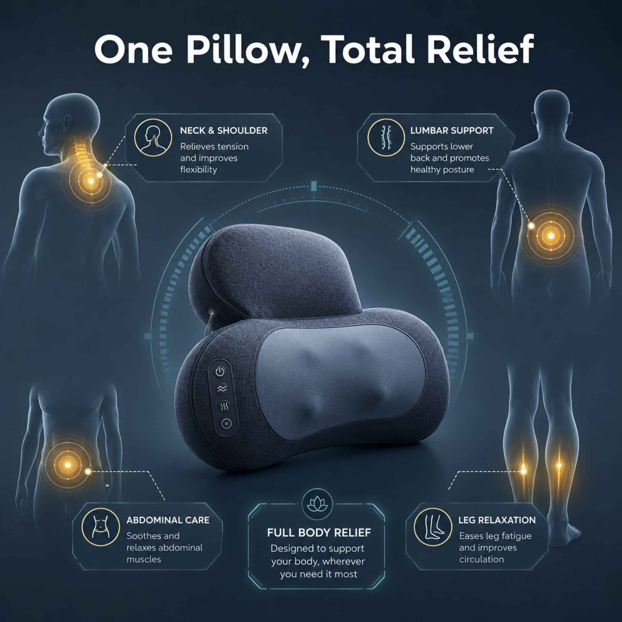 Cervical Kneading Massage Pillow