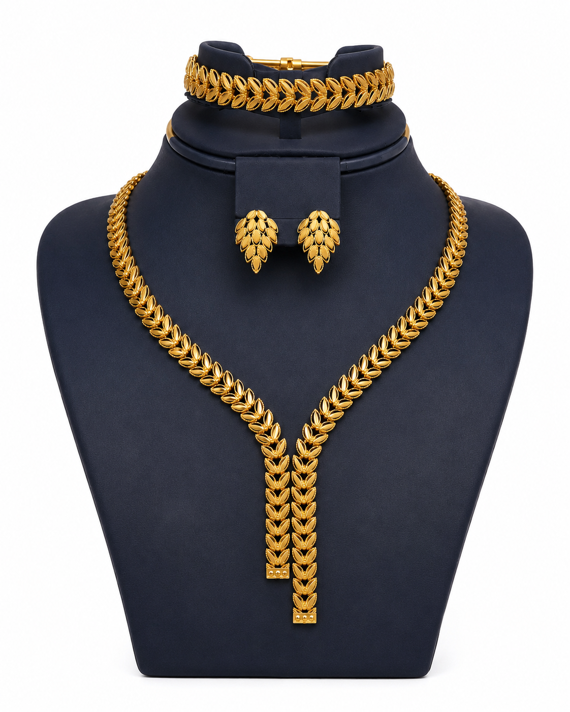 Royal Laurel 21K Gold-Plated 3-Piece Jewelry Set