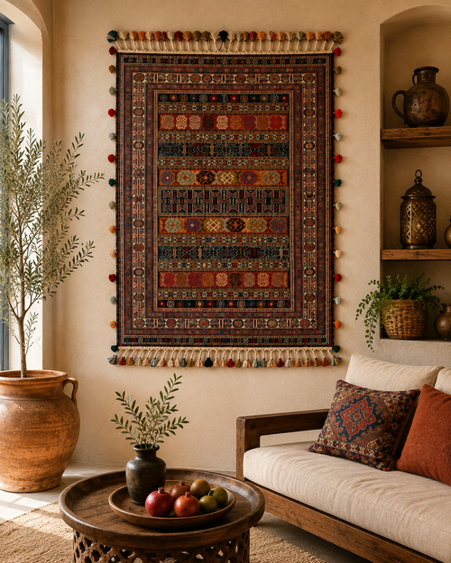 Handwoven Jordanian Wool Rug