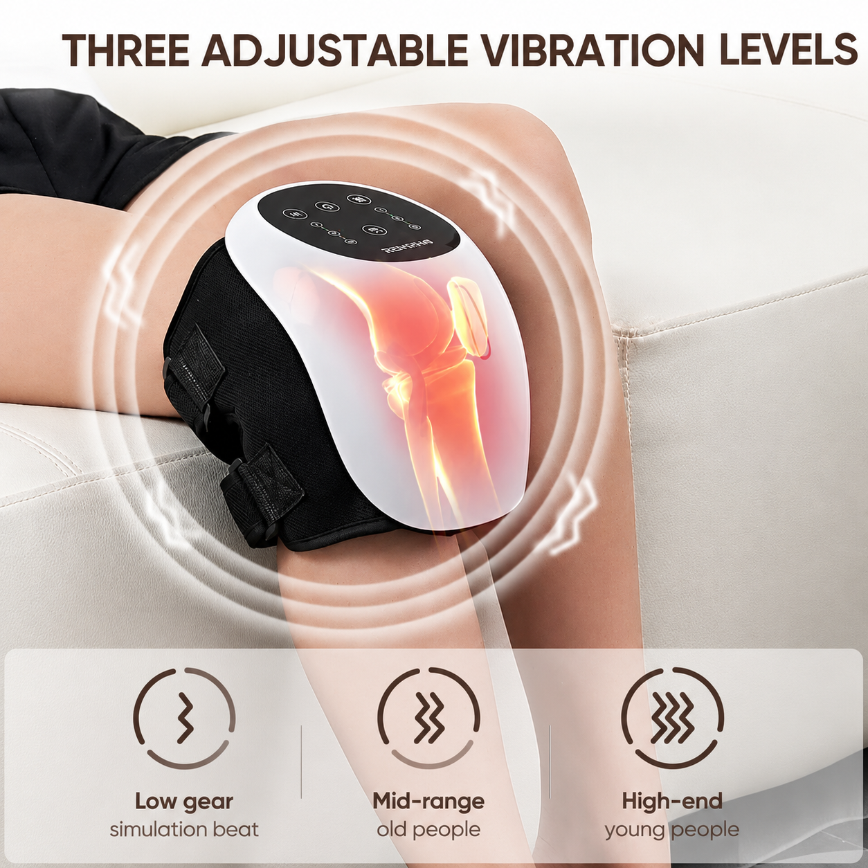 Knee Massager with Red Light Therapy