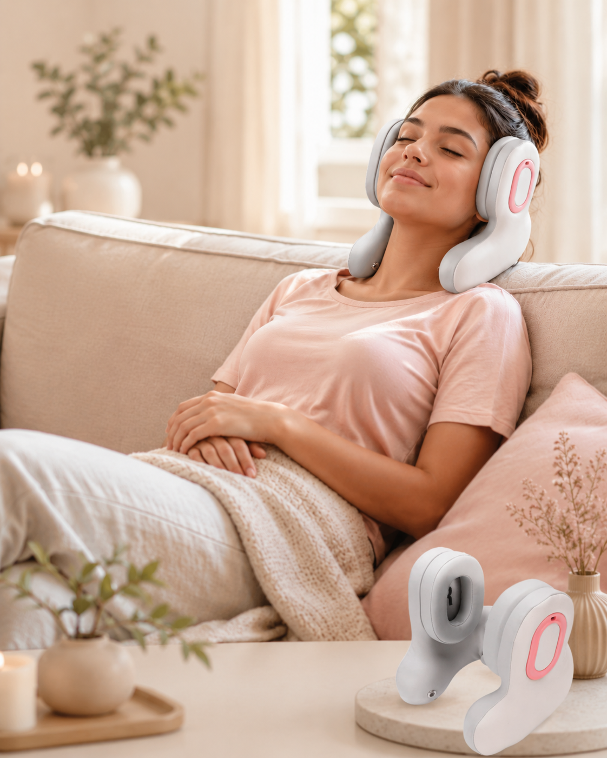 Headset Neck Massage Pillow