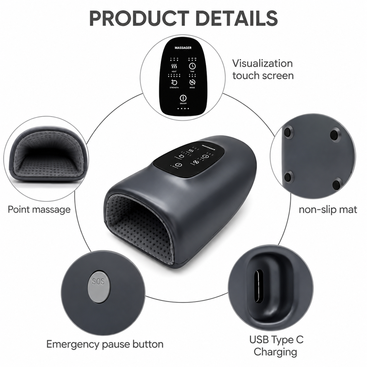 Intelligent Heated Hand Massager