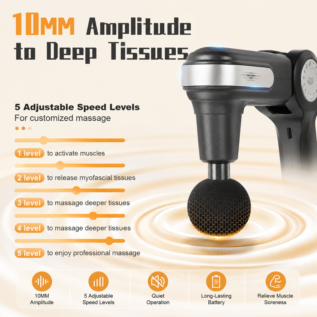 Foldable Deep Tissue Massage Hammer