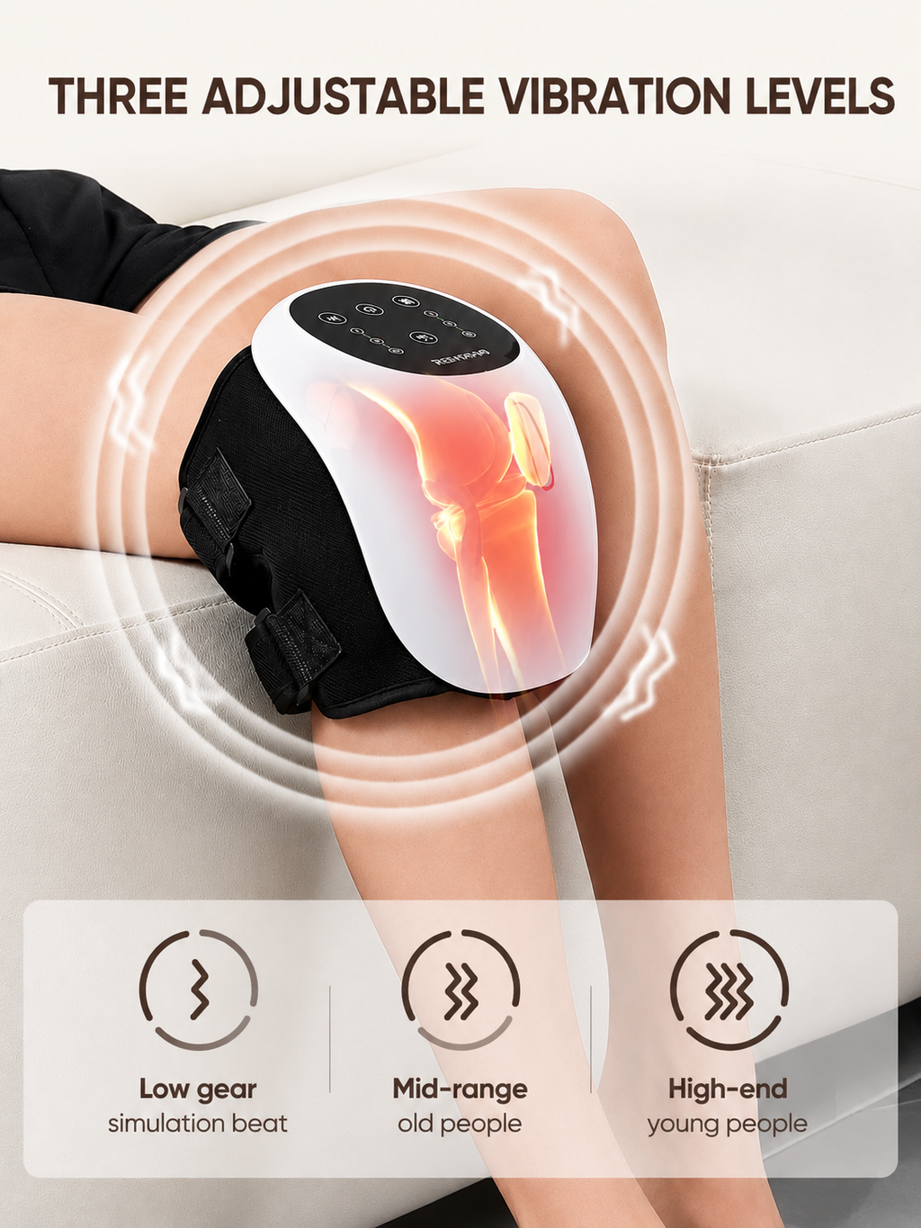 Knee Massager with Red Light Therapy