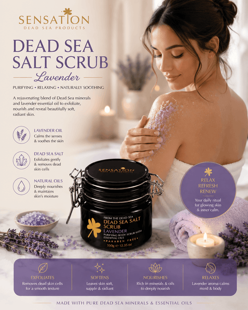 Dead Sea Salt Body Scrub Sensation 350g skincare product