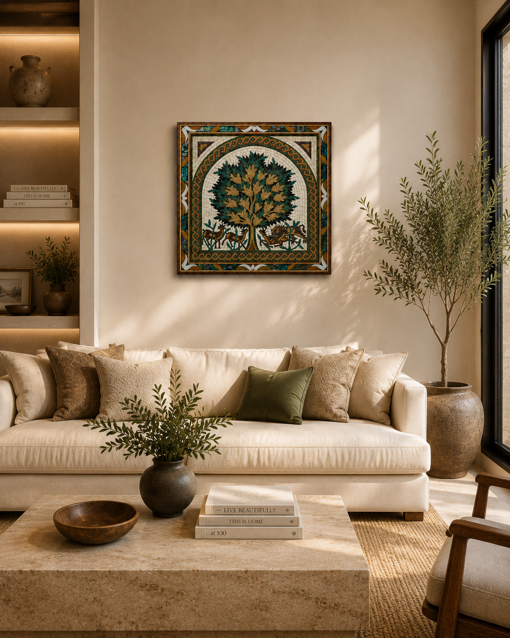 Tree of Life Handmade Mosaic Artwork