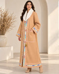 Women's traditional Jordanian Farwa winter coat front view